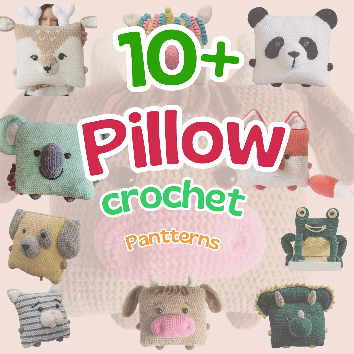 12 In 1 Pillow Crochet Pattern