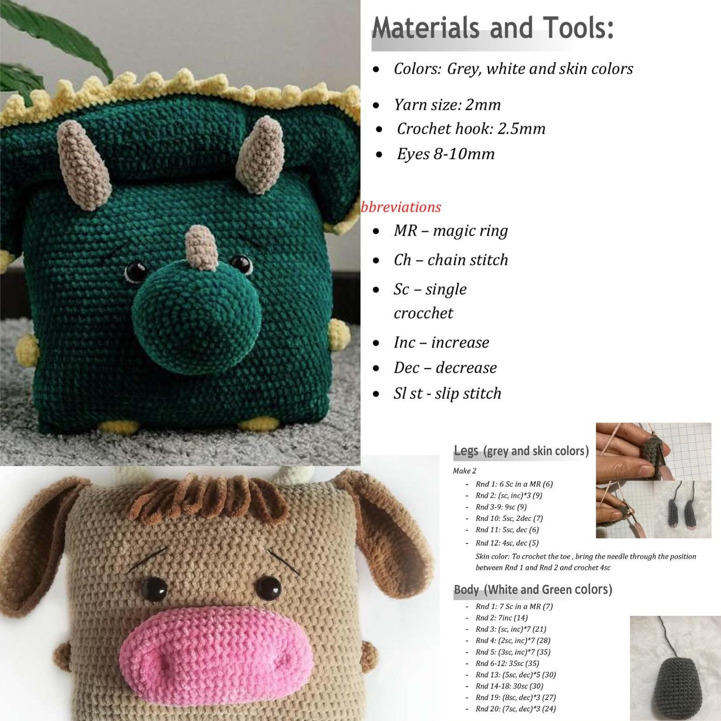 12 In 1 Pillow Crochet Pattern