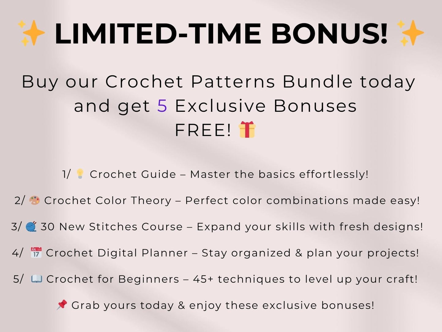 800 Flower Crochet Pattern Bundle