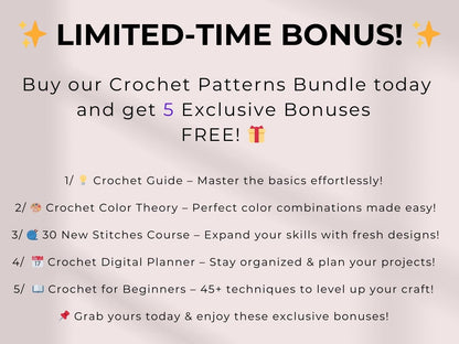 800 Flower Crochet Pattern Bundle